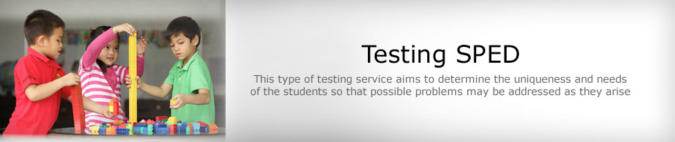 Testing Services for SPED Programs